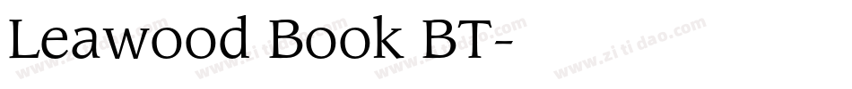 Leawood Book BT字体转换